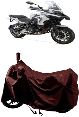 SUGASHRI Waterproof Two Wheeler Cover for Benelli(TRK 502, Maroon)