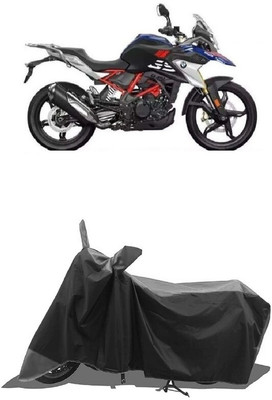 SUGASHRI Waterproof Two Wheeler Cover for BMW(G 310 GS, Grey, Black)