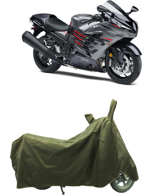 Coxtor Waterproof Two Wheeler Cover for Kawasaki(Ninja ZX-14R, Gold)