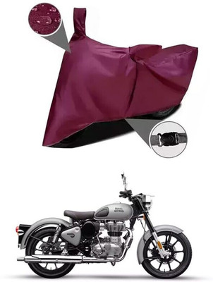 SK AUTO Two Wheeler Cover for Royal Enfield(Bullet 350, Maroon)