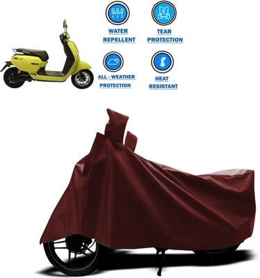 GOSHIV-car and bike accessories Waterproof Two Wheeler Cover for Okinawa(Lite, Maroon)