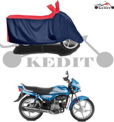 SK AUTO Waterproof Two Wheeler Cover for Hero(HF Deluxe BS6, Red, Blue)