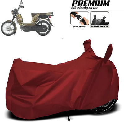 SK AUTO Waterproof Two Wheeler Cover for Hero, Honda, Bajaj, TVS, Suzuki(Maroon)