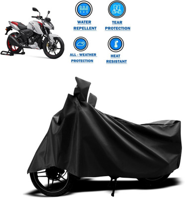 CODOKI Two Wheeler Cover for TVS(Apache RTR 160 4V, Black)