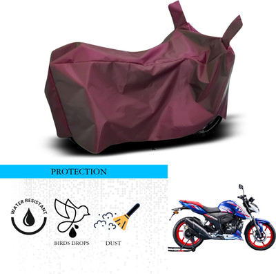 ANTHUB Waterproof Two Wheeler Cover for TVS(Apache RTR 165 RP, Maroon)