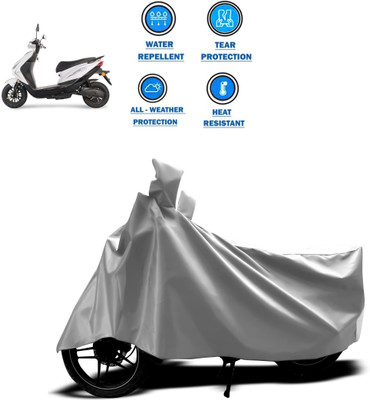 PAGORA Two Wheeler Cover for Ampere(REO, Silver)