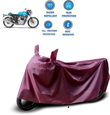 CODOKI Waterproof Two Wheeler Cover for Royal Enfield(Continental GT, Maroon)