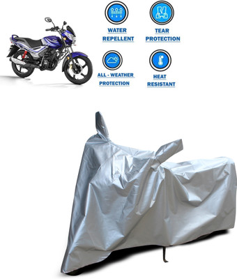 CODOKI Two Wheeler Cover for TVS(Star City Plus, Silver)