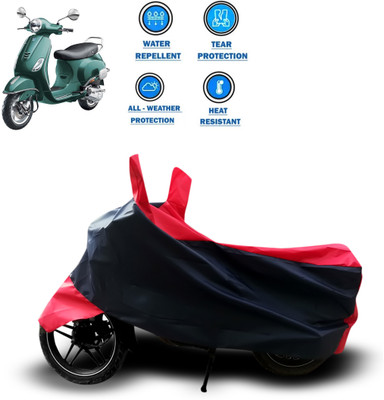 CODOKI Two Wheeler Cover for Piaggio(Vespa VXL 150, Red)