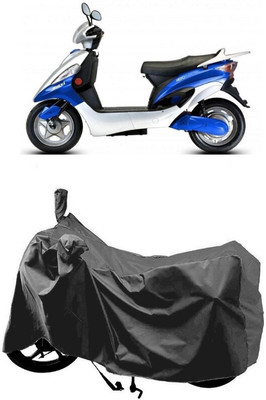 SUGASHRI Waterproof Two Wheeler Cover for Hero Electric(Electric Maxi, Grey)