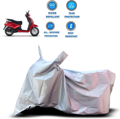 CODOKI Two Wheeler Cover for Mahindra(Gusto, Silver)