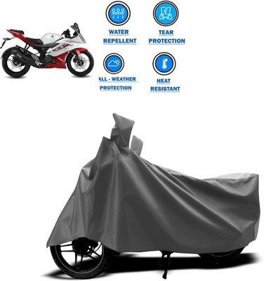 CODOKI Two Wheeler Cover for Yamaha(YZF R15 Ver 2.0, Grey)
