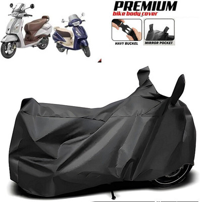 SK AUTO Waterproof Two Wheeler Cover for TVS(Jupiter 125, Black)