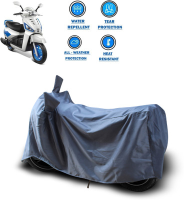 GOSHIV-car and bike accessories Waterproof Two Wheeler Cover for Mahindra(Gusto 125, Grey)