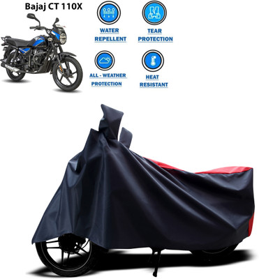 CODOKI Two Wheeler Cover for Bajaj(Red)