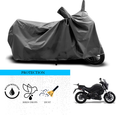 ANTHUB Waterproof Two Wheeler Cover for Bajaj(Dominar 400, Grey)
