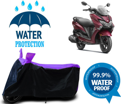 Mdstar Waterproof Two Wheeler Cover for Suzuki(Burgman Electric, Multicolor)
