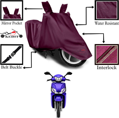 SK AUTO Two Wheeler Cover for Mahindra(Gusto 125, Maroon)