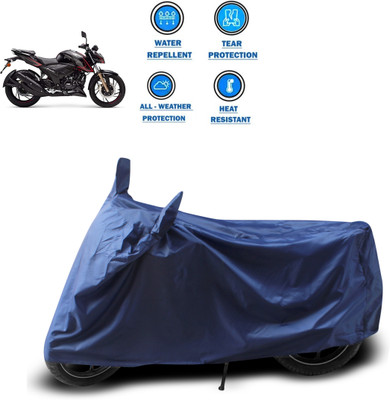 CODOKI Two Wheeler Cover for TVS(Apache RTR 200 4V, Blue)