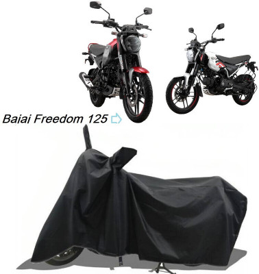 SK AUTO Waterproof Two Wheeler Cover for Bajaj(Freedom Prima, Black)
