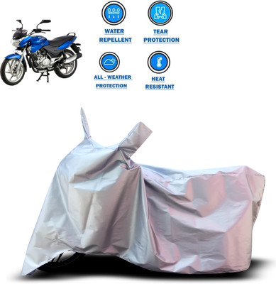 CODOKI Two Wheeler Cover for Bajaj(Discover 135, Silver)