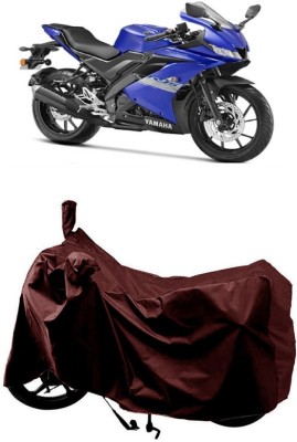 SUGASHRI Waterproof Two Wheeler Cover for Yamaha(R15S, Maroon)