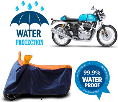 Mdstar Waterproof Two Wheeler Cover for Royal Enfield(Continental GT, Multicolor)