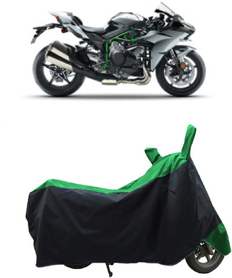 Coxtor Waterproof Two Wheeler Cover for Kawasaki(Ninja H2 BS6, Green)