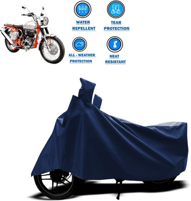 CODOKI Two Wheeler Cover for Royal Enfield(Bullet Trials 350, Blue)