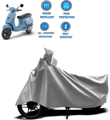 PAGORA Two Wheeler Cover for Piaggio(Vespa LX 125, Silver)