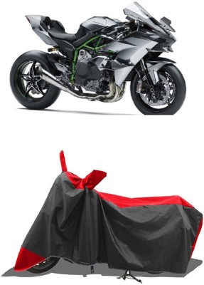 SUGASHRI Waterproof Two Wheeler Cover for Kawasaki(Ninja H2R, Red, Black)