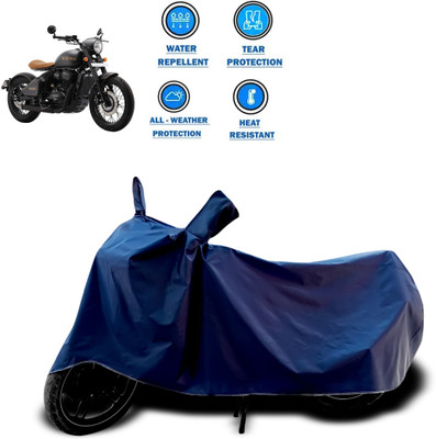 GOSHIV-car and bike accessories Two Wheeler Cover for JAWA(Blue)