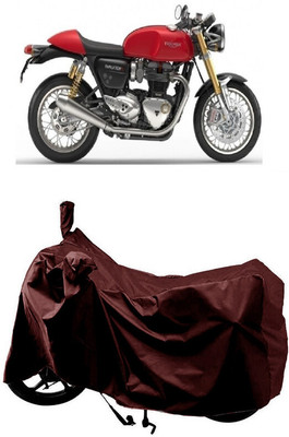 SUGASHRI Waterproof Two Wheeler Cover for Triumph(Thruxton 1200 R, Maroon)