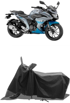 SUGASHRI Waterproof Two Wheeler Cover for Yamaha(Fazer-250, Grey, Black)