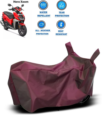 CODOKI Waterproof Two Wheeler Cover for Hero(Maroon)