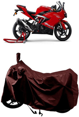 SUGASHRI Waterproof Two Wheeler Cover for TVS(Apache RTR 310 BS6, Maroon)