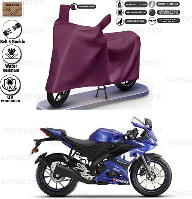 smwzxyu Waterproof Two Wheeler Cover for Yamaha(Maroon)