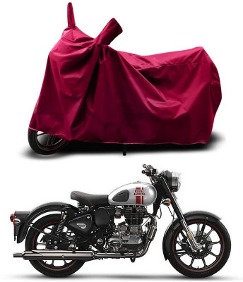 SK AUTO Two Wheeler Cover for Royal Enfield(Classic 350, Maroon)