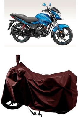 SUGASHRI Waterproof Two Wheeler Cover for Hero(Glamour Programmed FI BS6, Maroon)