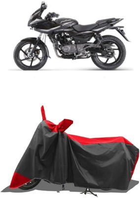 SUGASHRI Waterproof Two Wheeler Cover for Bajaj(Pulsar 220F, Red, Black)