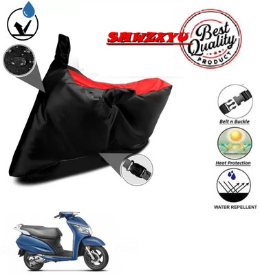smwzxyu Waterproof Two Wheeler Cover for Honda(Red, Black)