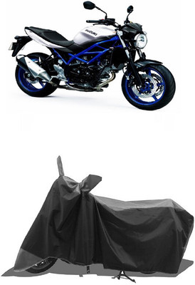 SUGASHRI Waterproof Two Wheeler Cover for Suzuki(SV650, Grey, Black)