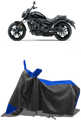 SUGASHRI Waterproof Two Wheeler Cover for Kawasaki(Vulcan S, Blue, Black)