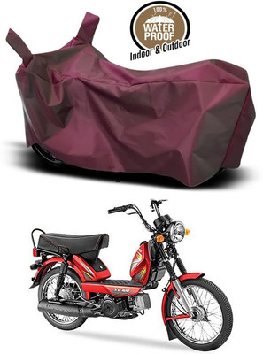 SK AUTO Two Wheeler Cover for TVS(Heavy Duty Super XL, Maroon)