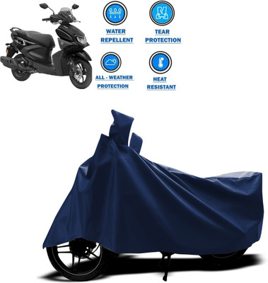 ANTHUB Two Wheeler Cover for Yamaha(Ray ZR, Blue)