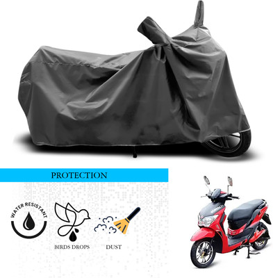 ANTHUB Waterproof Two Wheeler Cover for Hero(Electric Dash, Grey)