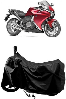 SUGASHRI Waterproof Two Wheeler Cover for Honda(VFR 1200F, Black)
