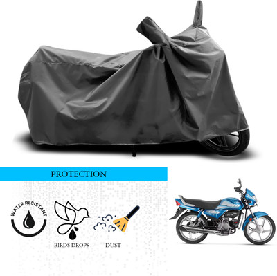 SnehaSales Waterproof Two Wheeler Cover for Hero(CD deluxe, Grey)