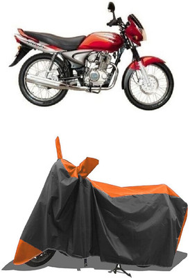 SUGASHRI Waterproof Two Wheeler Cover for Bajaj(Wind 125, Orange, Black)
