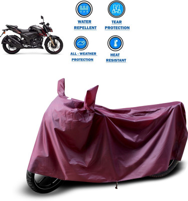 CODOKI Waterproof Two Wheeler Cover for TVS(Apache RTR 200 4V, Maroon)